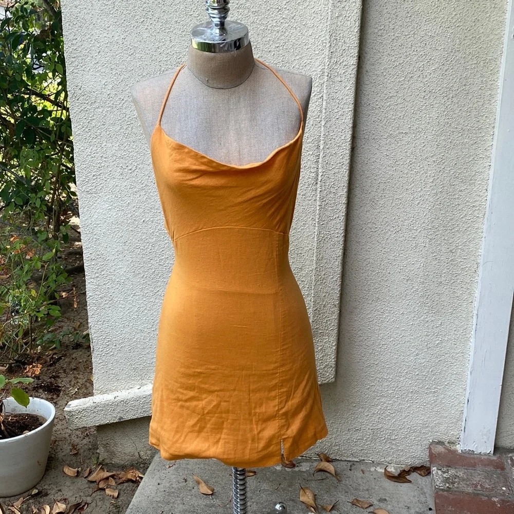Free People from Bloomingdale’s adorable mini dress with great back and tassels - Picture 4 of 13